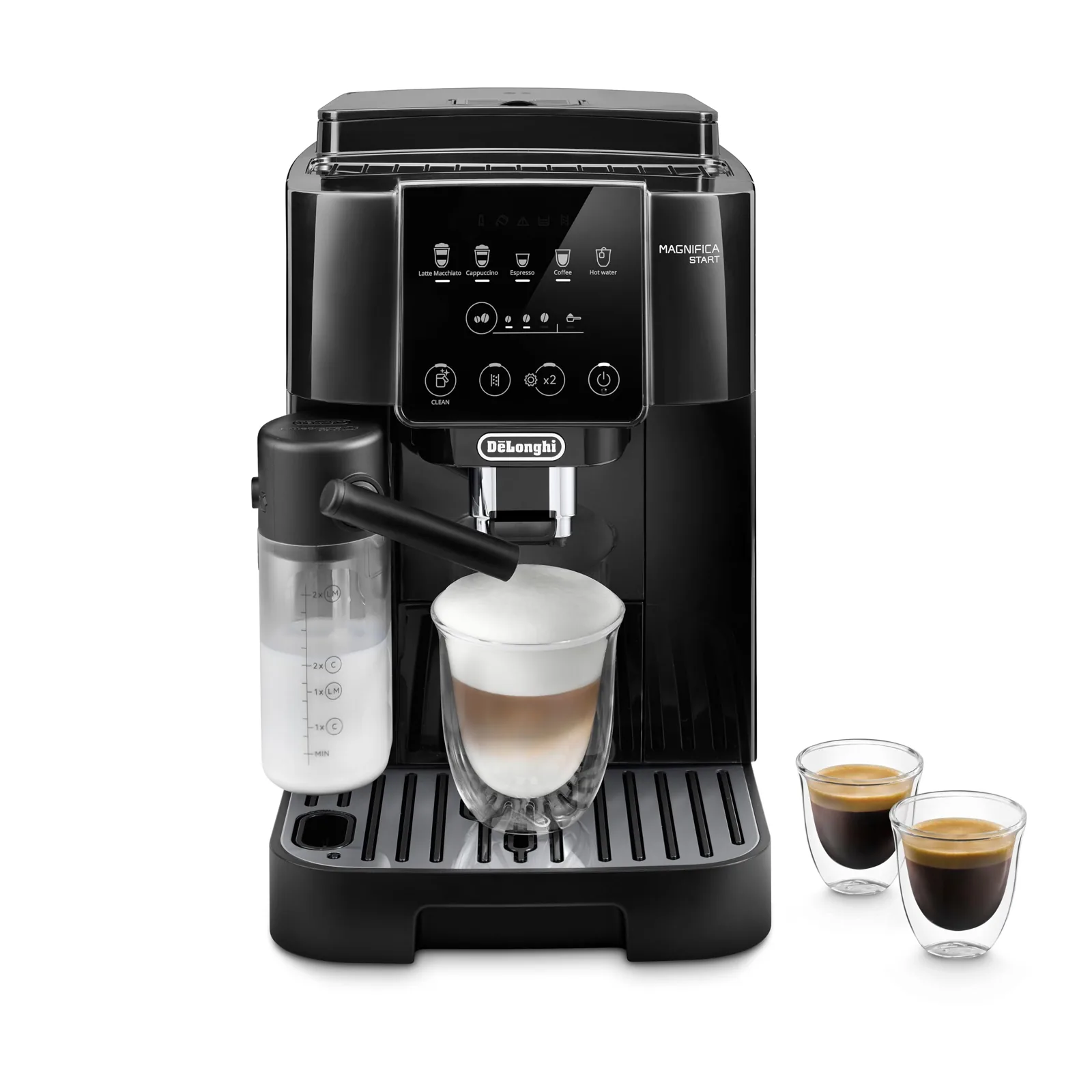 De'Longhi Magnifica Start Automatic Espresso Machine, Milk Frother, Black